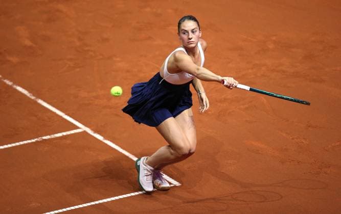 20 04 2024, Germany, Stuttgart, Porsche Tennis Grand Prix 2024, semi-final, Marta Kostyuk UKR