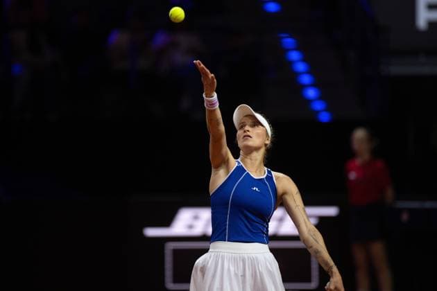 Marketa Vondrousova CZE xettx, Germany, Stuttgart, 20 04 2024, Tennis, Porsche Tennis Grand Prix, Day 8, 2024, Semifinal, M Kostyuk M Vondrousova, Porsche Arena Photo A2 Bildagentur Peter Hartenfelser