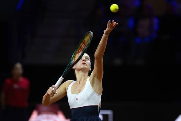 Marta Kostyuk UKR xettx, Germany, Stuttgart, 20 04 2024, Tennis, Porsche Tennis Grand Prix, Day 8, 2024, Semifinal, M Kostyuk M Vondrousova, Porsche Arena Photo A2 Bildagentur Peter Hartenfelser