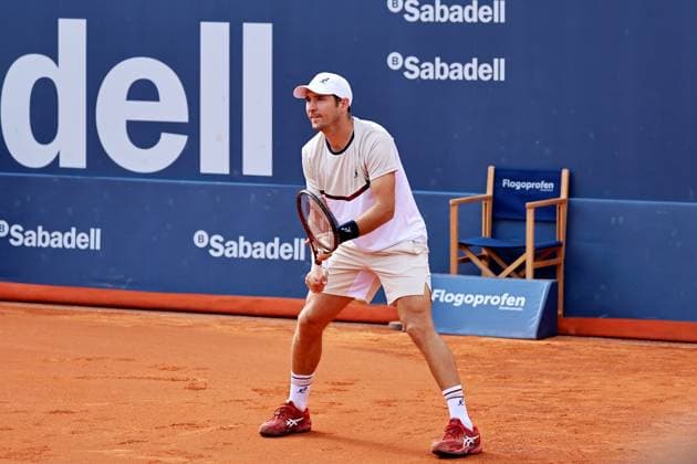 Dusan Lajovic (SRB), APRIL20, 2024 - Tennis : Dusan Lajovic during singles Semi final match against Stefanos Tsistipas on the Barcelona Open Banc Sabadell tennis tournament at the Real Club de Tenis de Barcelona in Barcelona, Spain. Noxthirdxpartyxsales (250779128)