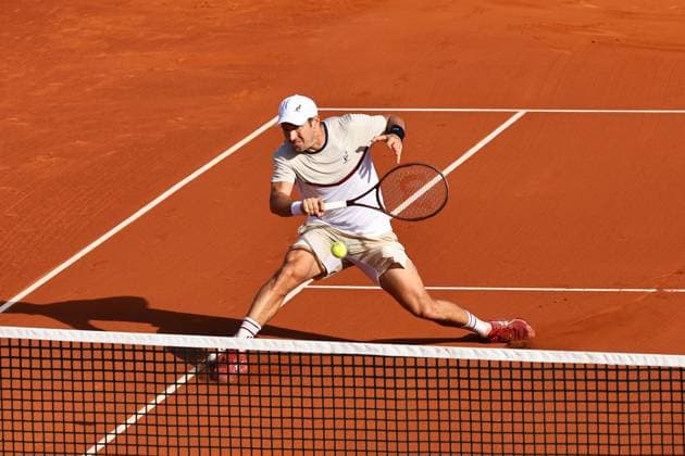 Dusan Lajovic (SRB), APRIL20, 2024 - Tennis : Dusan Lajovic during singles Semi final match against Stefanos Tsistipas on the Barcelona Open Banc Sabadell tennis tournament at the Real Club de Tenis de Barcelona in Barcelona, Spain. Noxthirdxpartyxsales (250780323)