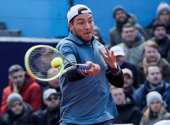 (240421) -- MUNICH, April 21, 2024 -- Jan-Lennard Struff competes during the men s singles semifinal match between Holger Rune of Denmark and Jan-Lennard Struff of Germany at the BMW Open 2024 tennis tournament in Munich, Germany, on April 20, 2024. (Photo by Xinhua) (SP)GERMANY-MUNICH-TENNIS-BMW OPEN-SEMIFINAL PhilippexRuiz 