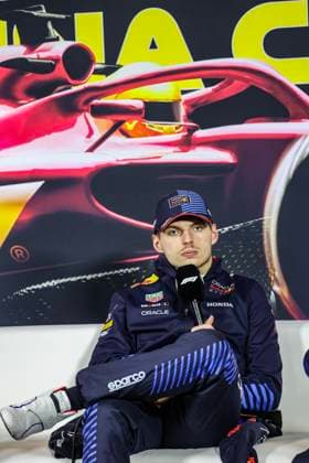 VERSTAPPEN Max (ned), Red Bull Racing RB20, portrait press conference, PK, Pressekonferenz during the Formula 1 Lenovo Chinese Grand Prix 2024, 5th round of the 2024 Formula One World Championship, WM, Weltmeisterschaft from April 19 to 21, 2024 on the Shanghai International Circuit, in Shanghai, China - F1 - CHINESE GRAND PRIX 2024 DPPI Panoramic 13276