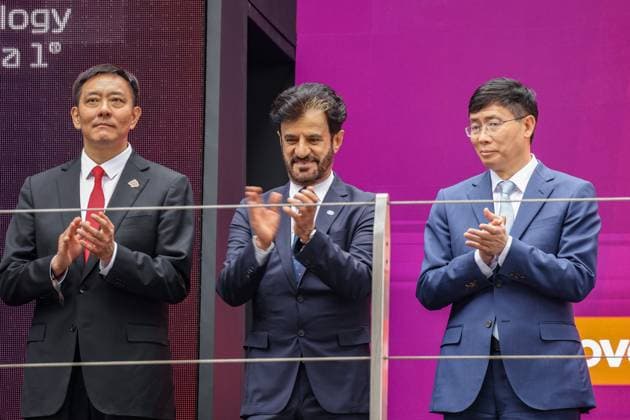 BEN SULAYEM Mohammed (uae), President of the FIA, portrait podium during the Formula 1 Lenovo Chinese Grand Prix 2024, 5th round of the 2024 Formula One World Championship, WM, Weltmeisterschaft from April 19 to 21, 2024 on the Shanghai International Circuit, in Shanghai, China - F1 - CHINESE GRAND PRIX 2024 DPPI Panoramic  13046