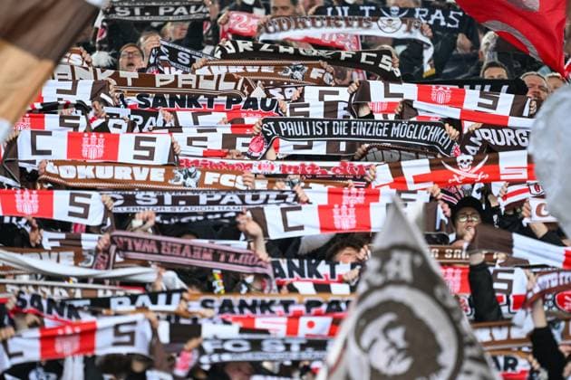 2 Bundesliga Hannover 06 FC St Pauli on 21 04 2024 at the HDI Arena in Hannover Fans of FC St Pauli MT