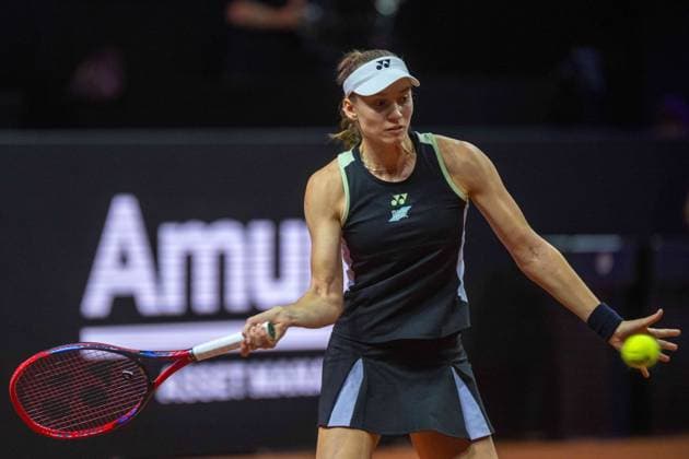Elena Rybakina KAZ xettx, Germany, Stuttgart, 21 04 2024, Tennis, Porsche Tennis Grand Prix, Day 9, 2024, Final, E Rybakina M Kostyuk, Porsche Arena Photo A2 Bildagentur Peter Hartenfelser