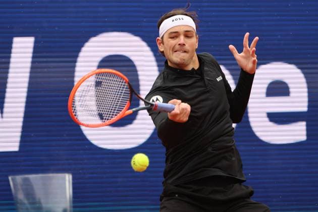 Taylor Fritz USA Tennis BMW Open 2024 Final Jan Lennard Struff Taylor Fritz Munich 21 04 2024 PHOTO Mladen Lackovic LakoPress