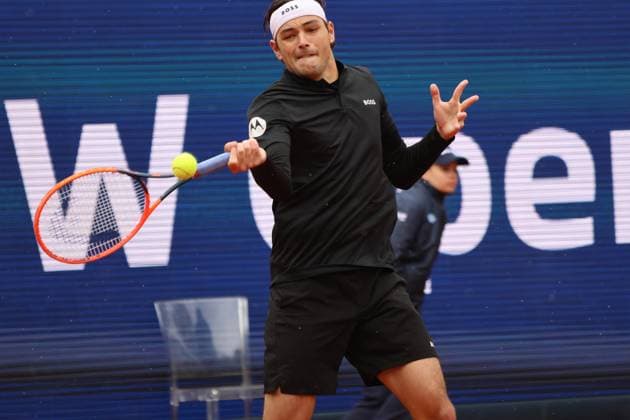 Taylor Fritz USA Tennis BMW Open 2024 Final Jan Lennard Struff Taylor Fritz Munich 21 04 2024 PHOTO Mladen Lackovic LakoPress