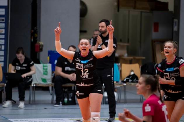 2 Bundesliga Women Pro SSC Freisen vs Schwarz Weiss Erfurt Freisen 21 04 2024 Tina De Groot 12 Schwarz Weiss Erfurt 2 Bundesliga Women Pro SSC Freisen vs Schwarz Weiss Erfurt Bruchwaldhalle Freisen 21 04 2024 Copyright: xBEAUTIFULxSPORTS Duehringx