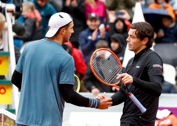 R L Taylor Fritz congratulates the winner Jan Lennard Struff GER with the trophy and winning car Tennis BMW Open 2024 ATP MTTC Iphitos Munich Germany April 21, 2024 Copyright: xJuergenxHasenkopfx