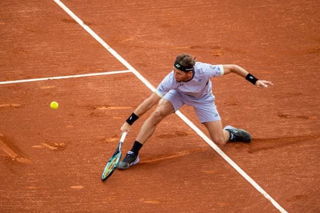 Final 71 Barcelona Open Banc de Sabadell. Conde de Godo Trophy. Real Club de Tenis Barcelona. April 21,2024 71 Barcelona Open Banc de Sabadell. Conde de Godo Trophy. Final Casper Ruud (NOR) vs Stefanos Tsitsipas (GRE) Real Club de Tenis Barcelona. April 21,2024 Casper Ruud during the final of the ATP, Tennis Herren Barcelona Open Banc de Sabadell tennis tournament Trofeo Conde de Godo played at the Real Club de Tenis Barcelona. April 21, 2024. Barcelona ESP Copyright: xS.xRosx