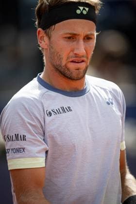 Casper Ruud Norway looks on during the final ATP 500 Barcelona Open Banc Sabadell 2024 match at Real Club de Tenis de Barcelona, in Barcelona, Spain on April 21, 2024 Photo by Felipe Mondino Copyright: x@FELIPExMONDINOx