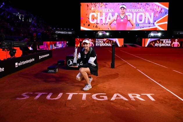 Porsche Tennis Grand Prix 2024 in Stuttgart, 21 04 2024 Elena Rybakina KAZ Porsche Tennis Grand Prix 2024