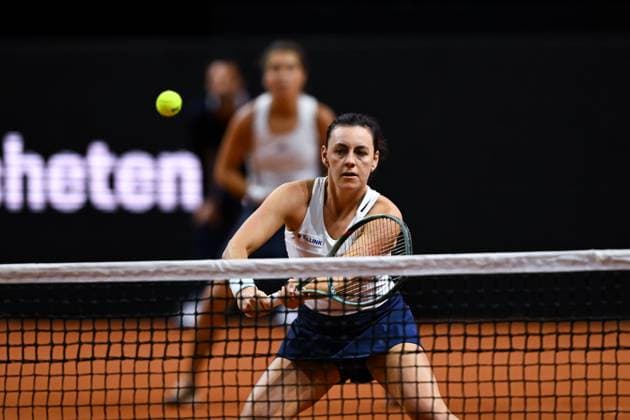 Porsche Tennis Grand Prix 2024 in Stuttgart, 21 04 2024 Doubles Ulrikke Eikeri NOR and Ingrid Neel EST Porsche Tennis Grand Prix 2024