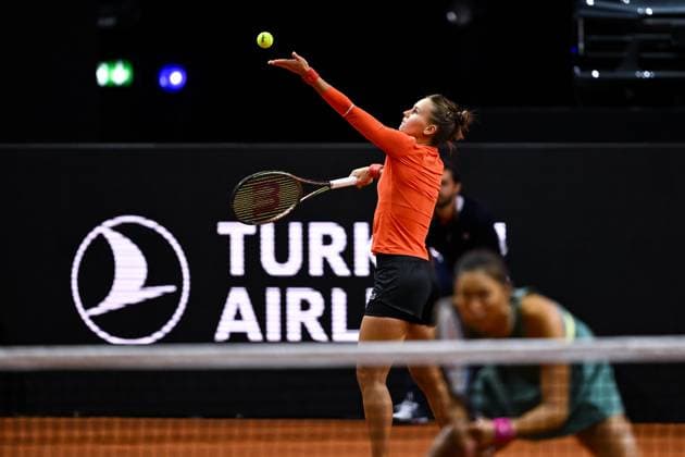 Porsche Tennis Grand Prix 2024 in Stuttgart, 21 04 2024 Doubles Hao Ching Chan TPE and Veronika Kudermetova RUS Porsche Tennis Grand Prix 2024