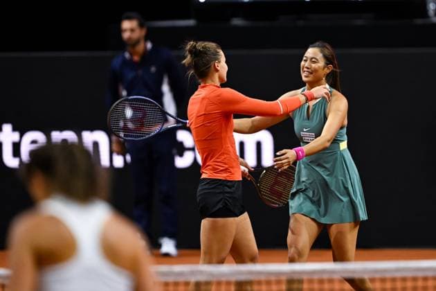 Porsche Tennis Grand Prix 2024 in Stuttgart, 21 04 2024 Doubles Hao Ching Chan TPE and Veronika Kudermetova RUS Porsche Tennis Grand Prix 2024