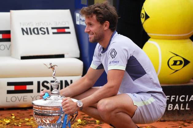 ESP: Barcelona Open Banc Sabadell. 71Âº Trofeo Conde de Godo match, Final Casper Ruud during the Barcelona Open Banc Sabadell. 71Âº Trofeo Conde de Godo match, Final, between Stefanos Tsitsipas v Casper Ruud played at Real Club de Tenis Barcelona on April 21, 2024 in Barcelona Spain. kpng Copyright: xAlexxCarrerasx xPRESSINPHOTOx AC_231127_133