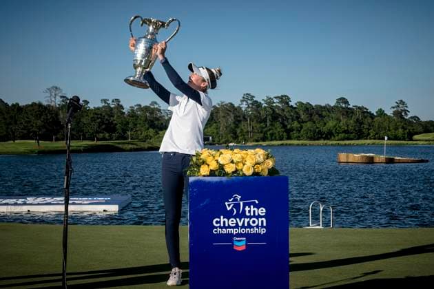 April 21, 2024, The Woodlands, Texas, USA: NELLY KORDA wins the 2024 Chevron Championship with a score of 13 under par at The Club at Carlton Woods on April 18, 2024, in The Woodlands, Texas. The Woodlands USA - ZUMAp213 20240421_znp_p213_016 Copyright: xLynnxPenningtonx