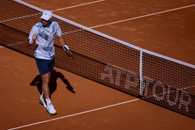 Mutua Madrid Open - Day One Facundo Bagnis of Argentina reacts during day one of the Mutua Madrid Open 2024 at Caja Magica on April 22, 2024, in Madrid, Spain. Madrid Caja Magica Madrid Spain RL_MMO24_017 Copyright: xRicardoxLarreinax