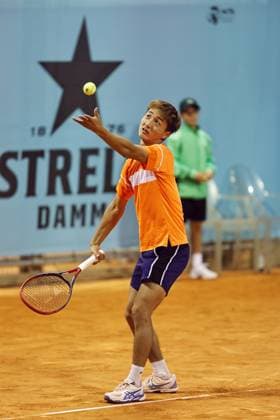 Shintaro Mochizuki (JPN), APRIL 22, 2024 - Tennis : Shintaro Mochizuki during singles qualifying 1st round match against Alexandre Muller on the ATP, Tennis Herren tour Masters 1000 Mutua Madrid Open tennis tournament at the Caja Magica in Madrid, Spain. Noxthirdxpartyxsales  (250992485)
