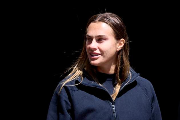 Mutua Madrid Open - Day Two Aryna Sabalenka looks on during day two of the Mutua Madrid Open 2024 at Caja Magica on April 23, 2024, in Madrid, Spain. Madrid Caja Magica Madrid Spain RL_MMO24_341 Copyright: xRicardoxLarreinax