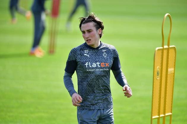 23 04 2024 Moenchengladbach Football, Men, Season 2023 2024, Training Borussia Moenchengladbach Rocco Reitz Gladbach DFL regulations prohibit any use of photographs as image sequences and or quasi video Borussia Park NRW Germany