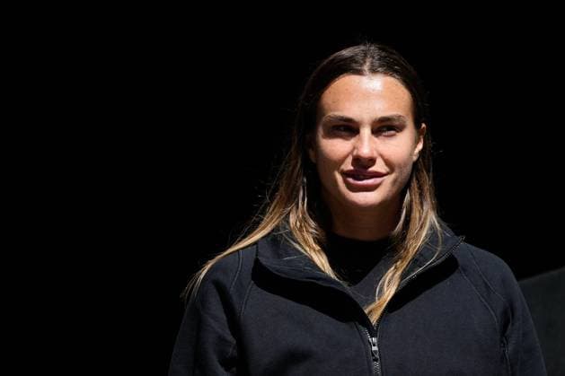 April 23, 2024, Madrid, Madrid, SPAIN: Aryna Sabalenka of Belarus attends during the Mutua Madrid Open 2024, ATP, Tennis Herren Masters 1000 and WTA, Tennis Damen 1000, tournament celebrated at Caja Magica on April 23, 2024 in Madrid, Spain. Madrid SPAIN - ZUMAa181 20240423_zaa_a181_041 Copyright: xOscarxJ.xBarrosox