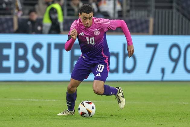 Test match Germany Netherlands on 26 03 2024 at Deutsche Bank Park in Frankfurt Jamal Musiala Germany, 10 on the ball MH