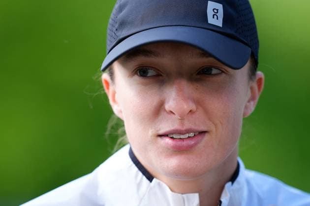 April 23, 2024, Madrid, Madrid, SPAIN: Iga Swiatek of Poland attends during the Mutua Madrid Open 2024, ATP, Tennis Herren Masters 1000 and WTA, Tennis Damen 1000, tournament celebrated at Caja Magica on April 23, 2024 in Madrid, Spain. Madrid SPAIN - ZUMAa181 20240423_zaa_a181_112 Copyright: xOscarxJ.xBarrosox