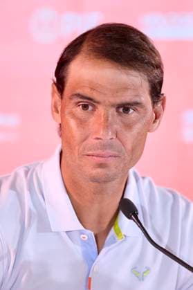 Mutua Madrid Open - Day Three Rafael Nadal of Spain attends to the media in a press conference, PK, Pressekonferenz during day three of the Mutua Madrid Open 2024 at Caja Magica on April 24, 2024, in Madrid, Spain. Madrid Caja Magica Madrid Spain RL_MMO24_857 Copyright: xRicardoxLarreinax