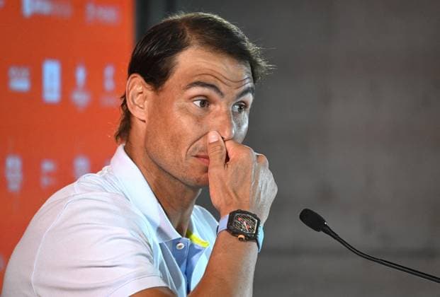 Rafael Nadal press conference, PK, Pressekonferenz - Madrid Rafael Nadal during the press conference at the Mutua Madrid Open, April 24, 2024, in Madrid (Spain). Photo by Jose Oliva Europa Press ABACAPRESS.COM Madrid Spain  Copyright: xEuropaxPress ABACAx