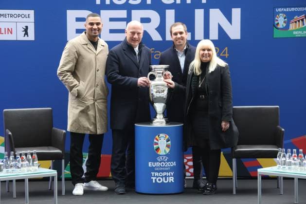 Football, Euro 2024, European Championship Cup presentation in Berlin
