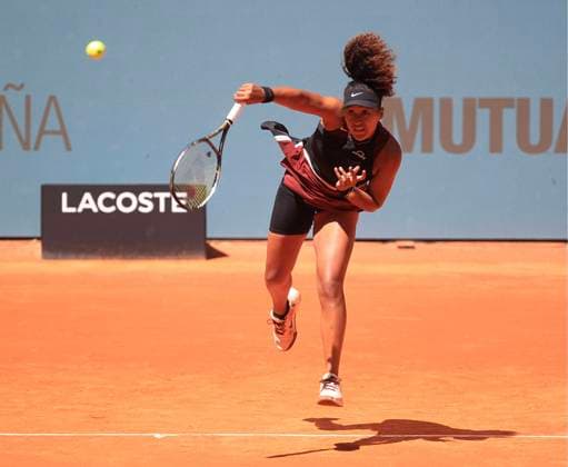 Masters 1000 Series Mutua Madrid Open 2024 at La Caja Mágica stadium in Madrid, 24 April 2024. Naomi Osaka vs Greet Minnen . Match round of 128 at day 3 900 Cordon Press ALBERTOxSIMON LOF - Mutua Madrid Open 2024