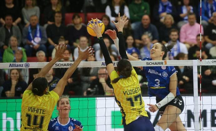 Stuttgart , Volleyball Bundesliga Womens PlayOff Final Game 4, Allianz MTV Stuttgart vs SSC Palmberg Schwerin , right Maria Segura Palleres Stgt