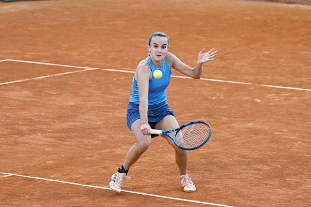 Clara Burel (FRA), APRIL 24, 2024 - Tennis : Clara Burel during singles round of 128 match against Olga Danilovic on the WTA, Tennis Damen 1000 tournaments Mutua Madrid Open tennis tournament at the Caja Magica in Madrid, Spain. Noxthirdxpartyxsales  (251179740)