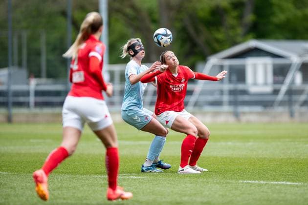 Test match 1 FC Köln Frauen PSV Frauen 25 04 2024 Celina Degen 1 FC Köln, 5 , Test match 1 FC Köln Frauen PSV Frauen Rheinenergiesportpark 25 04 2024 Copyright: xBEAUTIFULxSPORTS Buriakovx