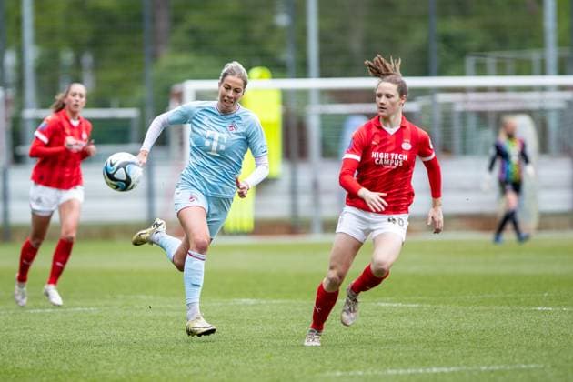 Test match 1 FC Cologne Women PSV Women 25 04 2024 Sharon Beck 1 FC Cologne, 10 Test match 1 FC Cologne Women PSV Women Rheinenergiesportpark 25 04 2024 Copyright: xBEAUTIFULxSPORTS Buriakovx