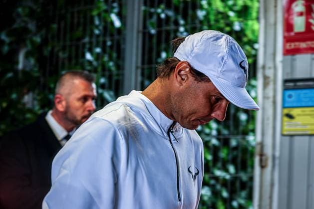 Training for Mutua Madrid Open 2024 tournament at La Caja Magica in Madrid, Spain - 25 Apr 2024 Rafael Nadal of Spain seen during training on Day Four of the Mutua Madrid Open 2024 tournament at La Caja Magica. Madrid Spain Copyright: xMiguelxReisx xSOPAxImagesx Mutua Madrid Open MR -9084