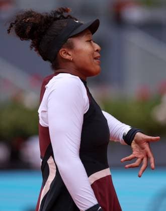 Naomi Osaka of Japan frustrated Mutua Madrid Open, Day 4, Tennis, La Caja Magica, Madrid, Spain - 25 Apr 2024  Copyright: xEllaxLing Shutterstockx 14447599al