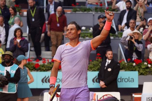 Masters 1000 Series Mutua Madrid Open 2024 at La Caja Mágica stadium in Madrid, 25 April 2024. Rafeel Nadal (SPA) vs Darwin Blanch (US) Cordon Press 