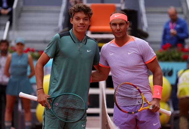 Rafael Nadal of Spain in action Mutua Madrid Open, Day 4, Tennis, La Caja Magica, Madrid, Spain - 25 Apr 2024  Copyright: xEllaxLing Shutterstockx 14447599ce