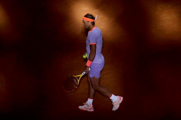 Mutua Madrid Open - Day Four Rafael Nadal of Spain reacts against Darwin Blanch of United States during day four of the Mutua Madrid Open 2024 at Caja Magica on April 25, 2024, in Madrid, Spain. Madrid Caja Magica Madrid Spain RL_MMO24_01299 Copyright: xRicardoxLarreinax