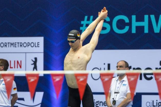 400m Freistil Maenner A-Finale Henning Muehlleitner Union Neckarsulm) GER, 135. Deutsche Meisterschaften Schwimmen, Schwimmen, 25.04.2024 GER, 135. Deutsche Meisterschaften Schwimmen, Schwimmen, 25.04.2024 Berlin *** 400m Freestyle Men A Final Henning Muehlleitner Sport Union Neckarsulm GER, 135 German Championships Swimming, Swimming, 25 04 2024 GER, 135 German Championships Swimming, Swimming, 25 04 2024 Berlin Copyright: xEibner-Pressefoto JadrankoxMarjax EP_JMC