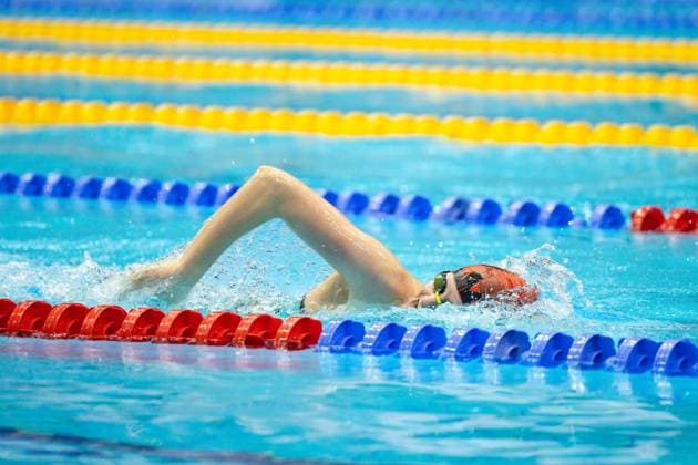 4x100m Lagen Mixed, Lauf 1 Ina Maria Koellemann (ST Bielefeld) GER, 135. Deutsche Meisterschaften Schwimmen, Schwimmen, 25.04.2024 GER, 135. Deutsche Meisterschaften Schwimmen, Schwimmen, 25.04.2024 Berlin *** 4x100m medley mixed, heat 1 Ina Maria Koellemann ST Bielefeld GER, 135 German Swimming Championships, Swimming, 25 04 2024 GER, 135 German Swimming Championships, Swimming, 25 04 2024 Berlin Copyright: xEibner-Pressefoto JadrankoxMarjax EP_JMC