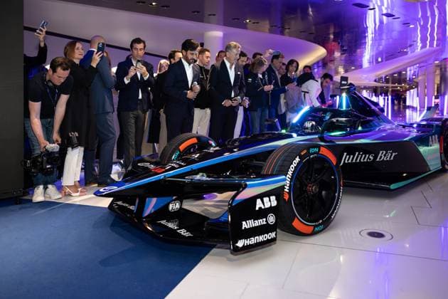 Sport Themen der Woche KW17 Sport Bilder des Tages GEN3 Evo unveil during the 2024 Monaco ePrix, 6th meeting of the 2023-24 ABB FIA Formula E World Championship, WM, Weltmeisterschaft on the Circuit de Monaco from April 25 to 27, 2024 in Monaco - 2024 FORMULA E MONACO ePRIX DPPI Panoramic  240425_FE MONACO_0040