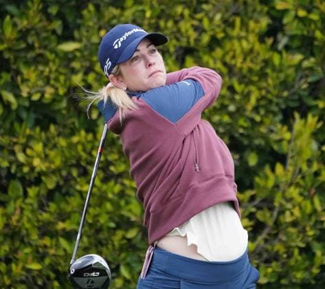 April 25, 2024: LPGA, Golf Damen - Ladies Professional Golf Association - PAULA CREAMER on the 2nd tee at the JM Eagle LA Championship 2024, presented by Plastpro, Wilshire Country Club, Los Angeles, CA, USA, April 25, 2024..Credit Image cr ZUMA Press - ZUMAmt3_ 20240425_zaf_mt3_015 Copyright: xScottxMitchellx