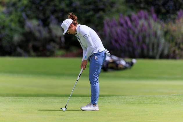 April 25, 2024, Los Angeles, California, USA: Marina Alex during Round 1 of the JM Eagle LA Championship presented by Plastpro Thursday April 25, 2024 at the Wilshire Country Club in Los Angeles, California. JAVIER ROJAS PI Los Angeles USA - ZUMAp124 20240425_zaa_p124_007 Copyright: xJavierxRojasx