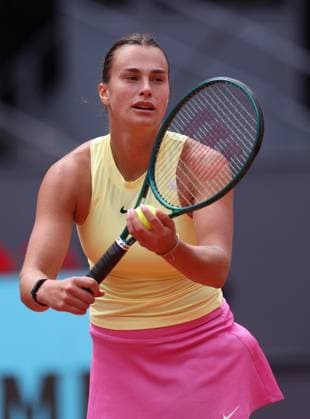 Aryna Sabalenka of Belarus in action Mutua Madrid Open, Day 5, Tennis, La Caja Magica, Madrid, Spain - 26 Apr 2024  Copyright: xEllaxLing Shutterstockx 14447600x