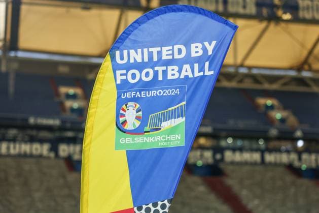 26 04 2024, Football, Euro 2024, Federal Minister of the Interior Nancy Faeser Visits Gelsenkirchen, venue of the European Football Championship Gelsenkirchen Gelsenkirchen Veltins Arena NRW Germany xRHR PHOTO TRx Copyright: TimxRehbein RHR-FOTOx RHR-FOTO TR