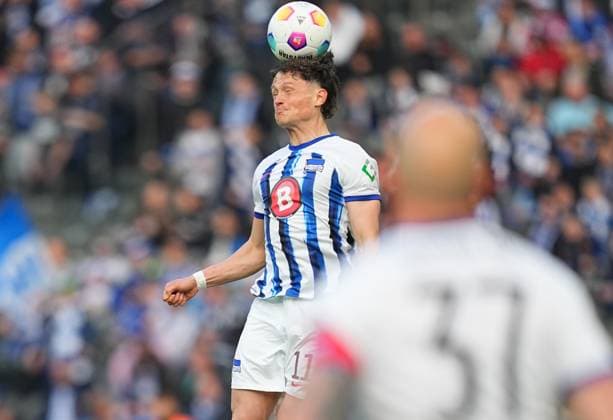 Fabian Reese Hertha Berlin heads, 2 Bundesliga, Hertha BSC vs Hannover 96, Olympic Stadium on April 26, 2024 in Berlin, Germany Photo by Ulrik Pedersen DeFodi Images Fabian Reese Hertha Berlin heads, 2 Bundesliga, Hertha BSC vs Hannover 96, Olympic Stadium on April 26, 2024 in Berlin, Germany Photo by Ulrik Pedersen DeFodi Images DFB DFL REGULATIONS PROHIBIT ANY USE OF PHOTOGRAPHS AS IMAGE SEQUENCES AND OR QUASI VIDEO Defodi 659 183834 01000491 Defodi-659 DFB DFL REGULATIONS PROHIBIT ANY USE OF PHOTOGRAPHS AS IMAGE SEQUENCES AND OR QUASI-VIDEO.